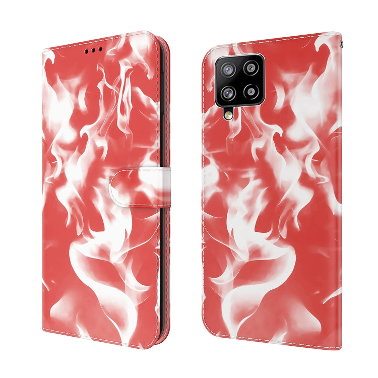 For Samsung Galaxy A42 5G Cloud Fog Pattern Horizontal Flip Leather Case with Holder & Card Slot & Wallet
