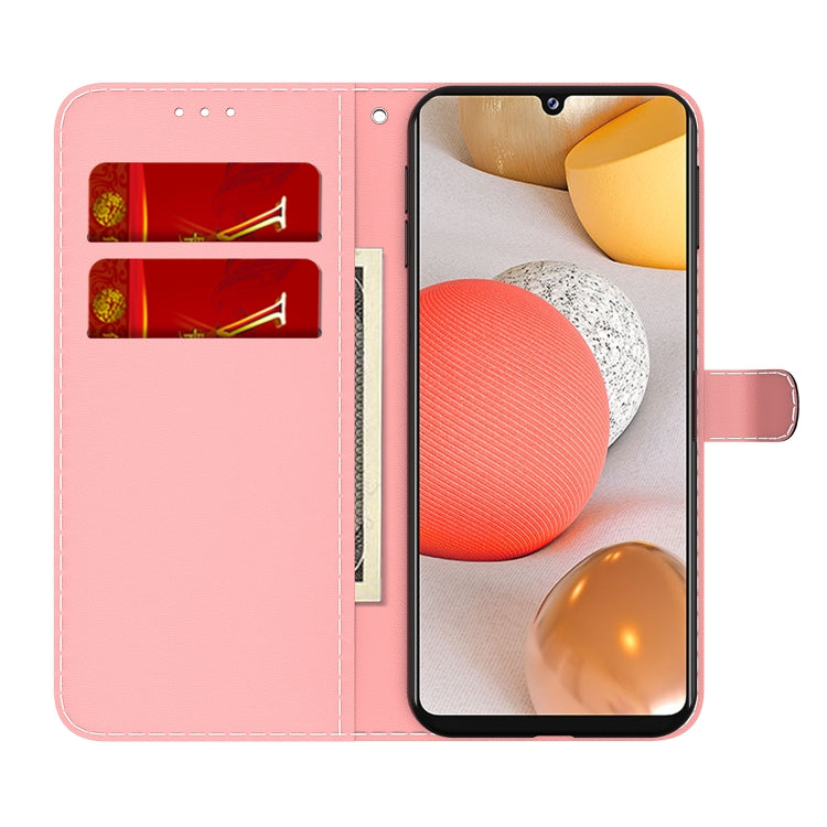 For Samsung Galaxy A42 5G Cloud Fog Pattern Horizontal Flip Leather Case with Holder & Card Slot & Wallet