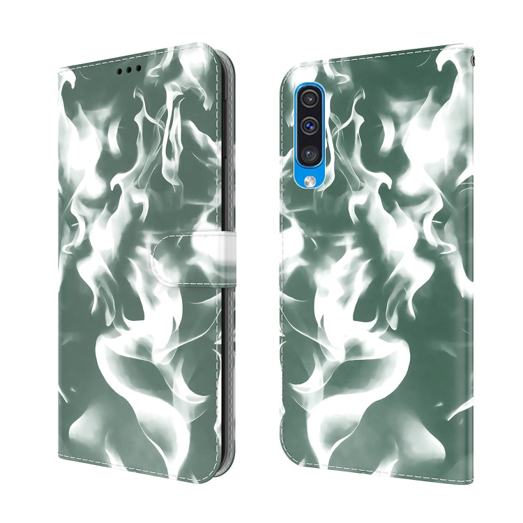 For Samsung Galaxy A50 / A30s / A50s Cloud Fog Pattern Horizontal Flip Leather Case with Holder & Card Slot & Wallet