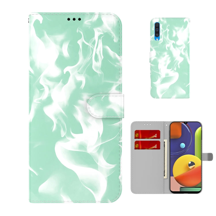 For Samsung Galaxy A50 / A30s / A50s Cloud Fog Pattern Horizontal Flip Leather Case with Holder & Card Slot & Wallet