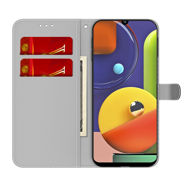 For Samsung Galaxy A50 / A30s / A50s Cloud Fog Pattern Horizontal Flip Leather Case with Holder & Card Slot & Wallet