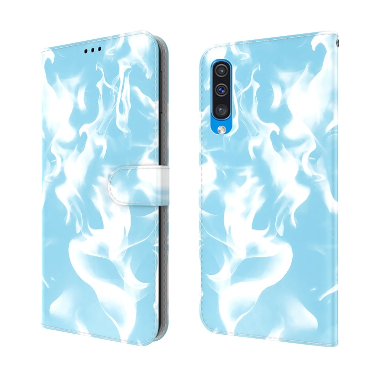 For Samsung Galaxy A50 / A30s / A50s Cloud Fog Pattern Horizontal Flip Leather Case with Holder & Card Slot & Wallet