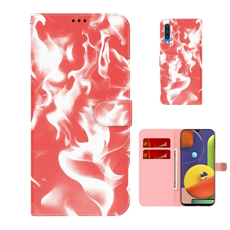 For Samsung Galaxy A50 / A30s / A50s Cloud Fog Pattern Horizontal Flip Leather Case with Holder & Card Slot & Wallet