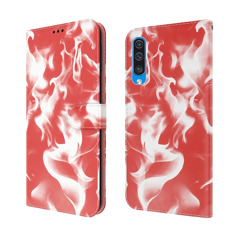 For Samsung Galaxy A50 / A30s / A50s Cloud Fog Pattern Horizontal Flip Leather Case with Holder & Card Slot & Wallet