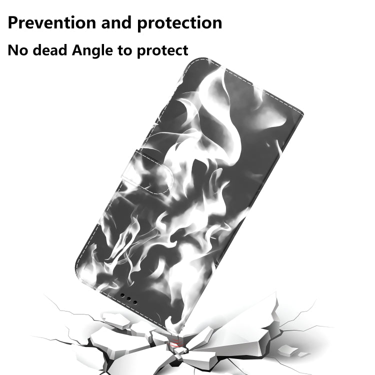 For Samsung Galaxy A51 5G Cloud Fog Pattern Horizontal Flip Leather Case with Holder & Card Slot & Wallet