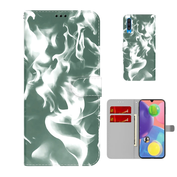 For Samsung Galaxy A70 / A70s Cloud Fog Pattern Horizontal Flip Leather Case with Holder & Card Slot & Wallet
