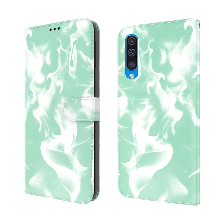 For Samsung Galaxy A70 / A70s Cloud Fog Pattern Horizontal Flip Leather Case with Holder & Card Slot & Wallet