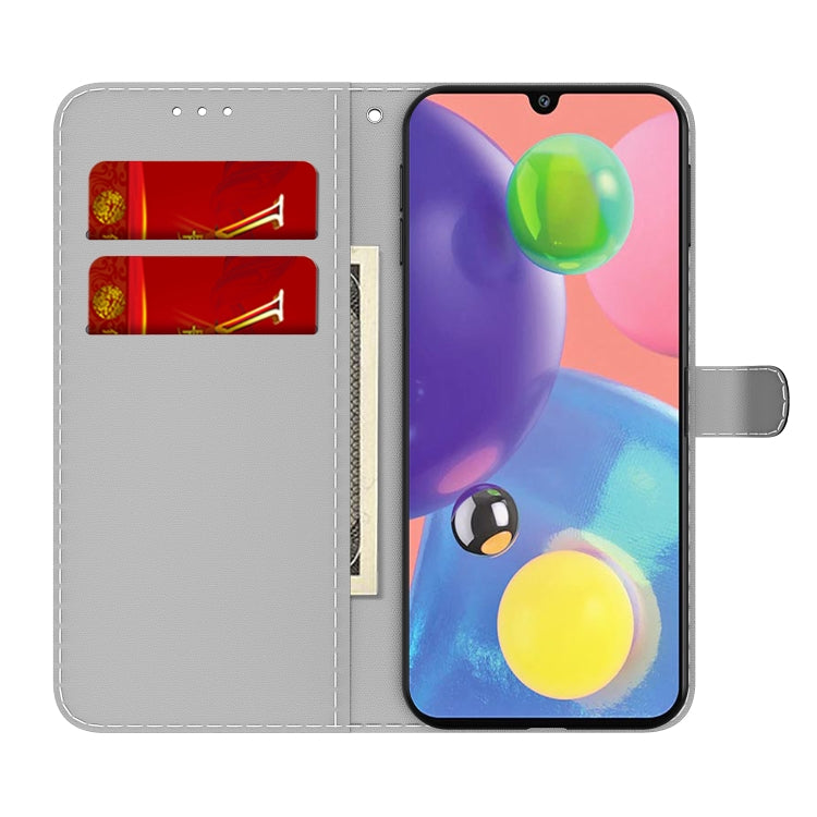 For Samsung Galaxy A70 / A70s Cloud Fog Pattern Horizontal Flip Leather Case with Holder & Card Slot & Wallet