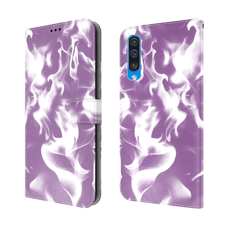 For Samsung Galaxy A70 / A70s Cloud Fog Pattern Horizontal Flip Leather Case with Holder & Card Slot & Wallet