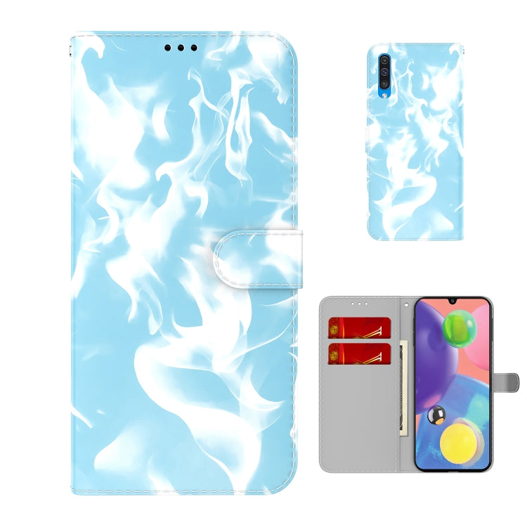 For Samsung Galaxy A70 / A70s Cloud Fog Pattern Horizontal Flip Leather Case with Holder & Card Slot & Wallet