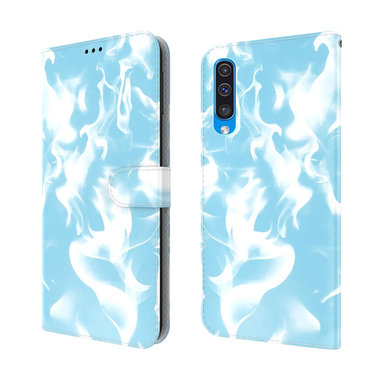 For Samsung Galaxy A70 / A70s Cloud Fog Pattern Horizontal Flip Leather Case with Holder & Card Slot & Wallet