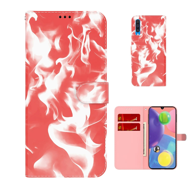 For Samsung Galaxy A70 / A70s Cloud Fog Pattern Horizontal Flip Leather Case with Holder & Card Slot & Wallet