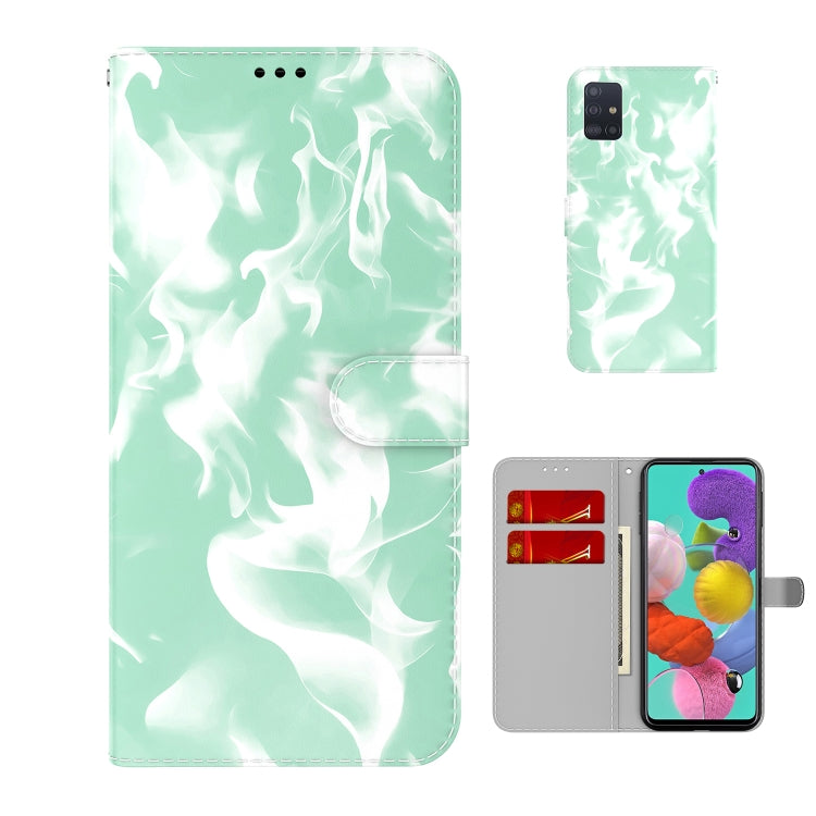 For Samsung Galaxy A71 4G Cloud Fog Pattern Horizontal Flip Leather Case with Holder & Card Slot & Wallet