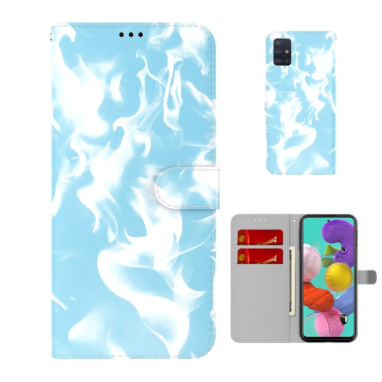 For Samsung Galaxy A71 4G Cloud Fog Pattern Horizontal Flip Leather Case with Holder & Card Slot & Wallet