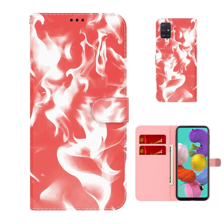 For Samsung Galaxy A71 4G Cloud Fog Pattern Horizontal Flip Leather Case with Holder & Card Slot & Wallet
