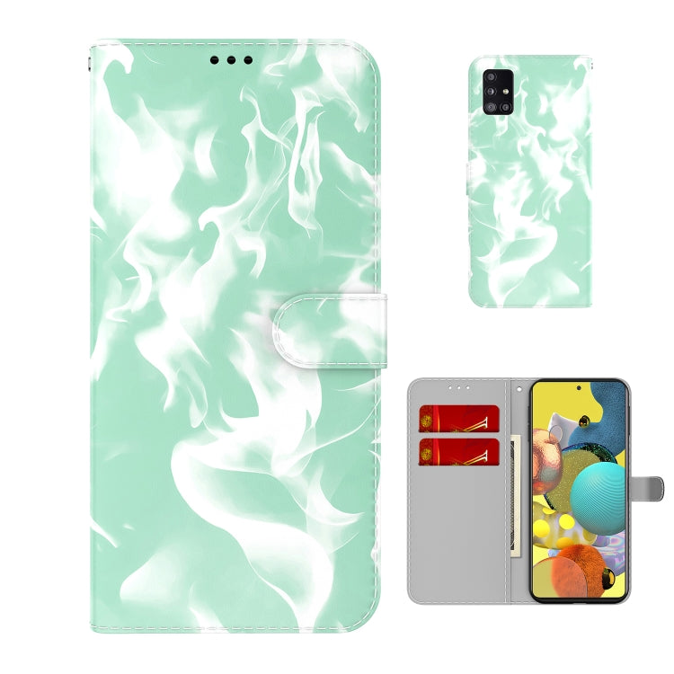 For Samsung Galaxy A71 5G Cloud Fog Pattern Horizontal Flip Leather Case with Holder & Card Slot & Wallet