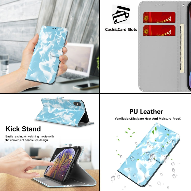 For Samsung Galaxy A71 5G Cloud Fog Pattern Horizontal Flip Leather Case with Holder & Card Slot & Wallet