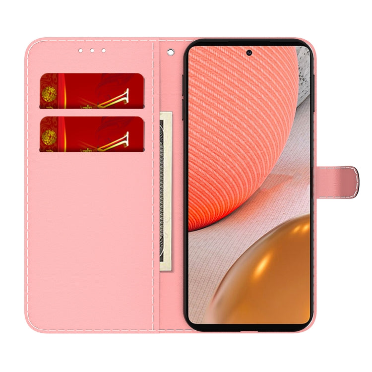 For Samsung Galaxy A72 5G / 4G Cloud Fog Pattern Horizontal Flip Leather Case with Holder & Card Slot & Wallet