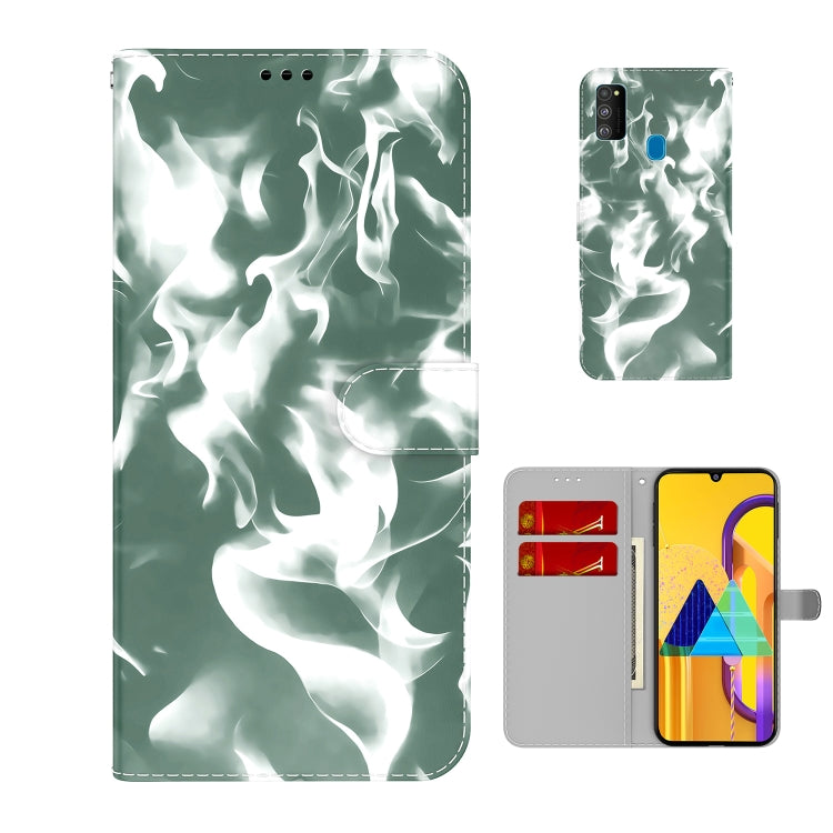 For Samsung Galaxy M30s / M20s Cloud Fog Pattern Horizontal Flip Leather Case with Holder & Card Slot & Wallet