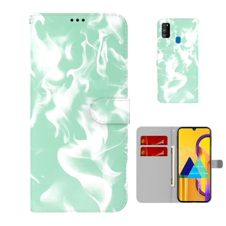 For Samsung Galaxy M30s / M20s Cloud Fog Pattern Horizontal Flip Leather Case with Holder & Card Slot & Wallet