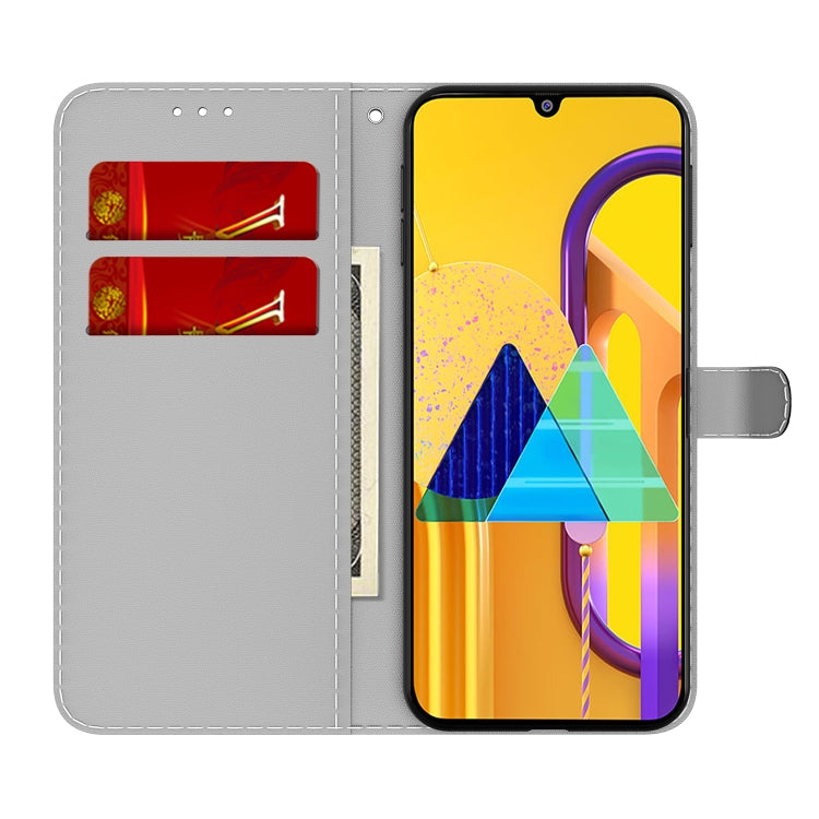 For Samsung Galaxy M30s / M20s Cloud Fog Pattern Horizontal Flip Leather Case with Holder & Card Slot & Wallet