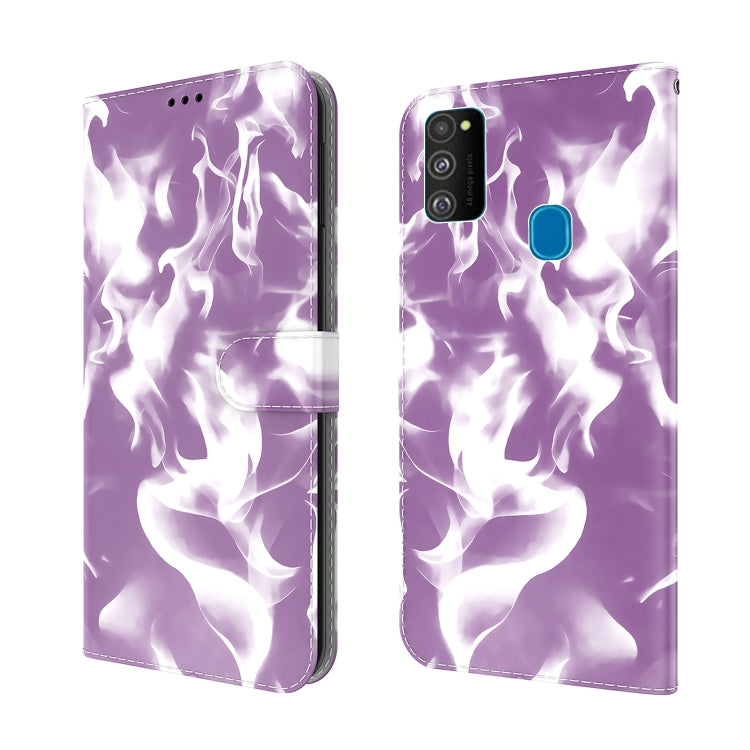 For Samsung Galaxy M30s / M20s Cloud Fog Pattern Horizontal Flip Leather Case with Holder & Card Slot & Wallet