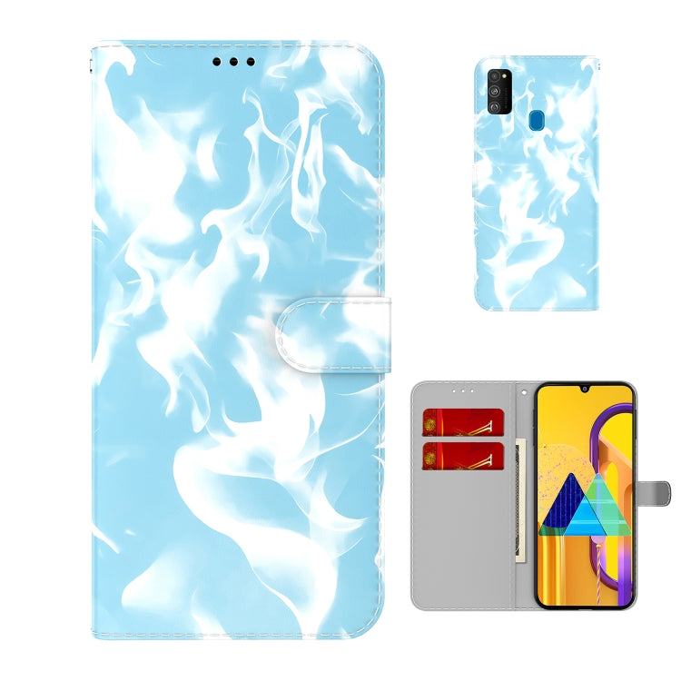 For Samsung Galaxy M30s / M20s Cloud Fog Pattern Horizontal Flip Leather Case with Holder & Card Slot & Wallet