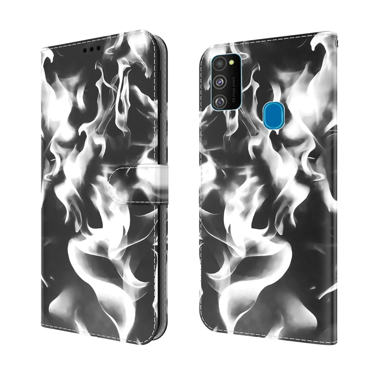 For Samsung Galaxy M30s / M20s Cloud Fog Pattern Horizontal Flip Leather Case with Holder & Card Slot & Wallet