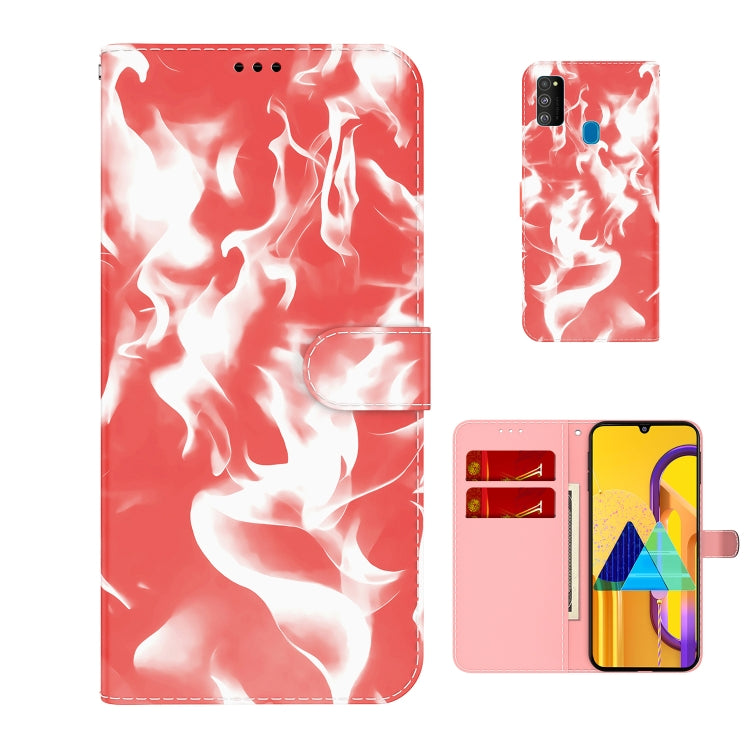 For Samsung Galaxy M30s / M20s Cloud Fog Pattern Horizontal Flip Leather Case with Holder & Card Slot & Wallet