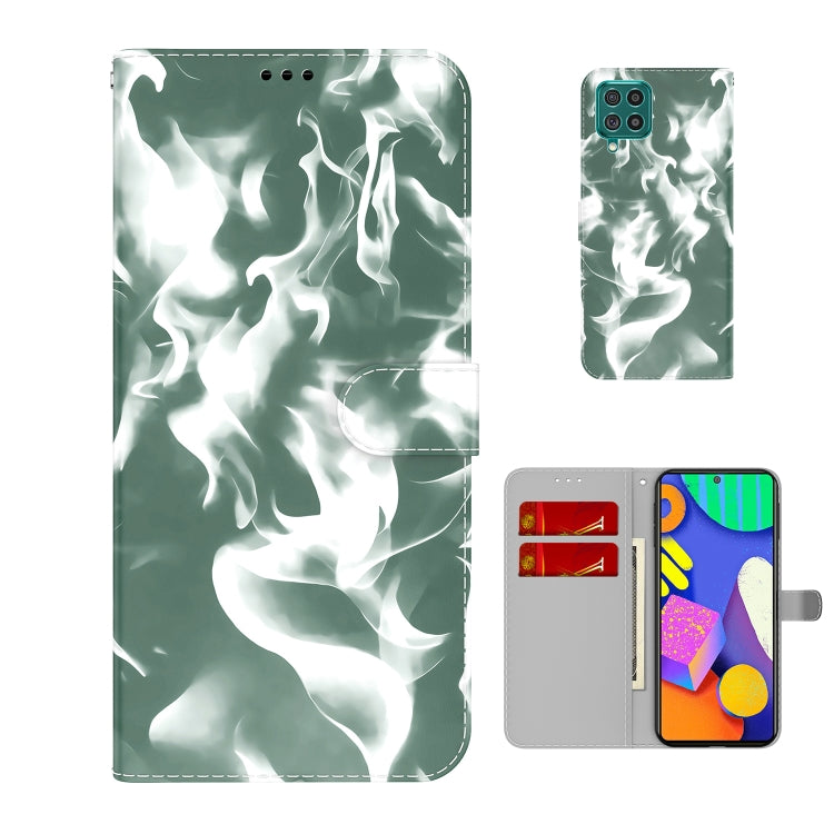 For Samsung Galaxy M62 / F62 Cloud Fog Pattern Horizontal Flip Leather Case with Holder & Card Slot & Wallet