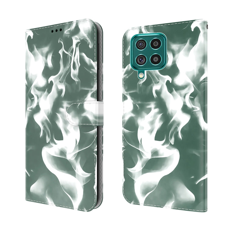 For Samsung Galaxy M62 / F62 Cloud Fog Pattern Horizontal Flip Leather Case with Holder & Card Slot & Wallet