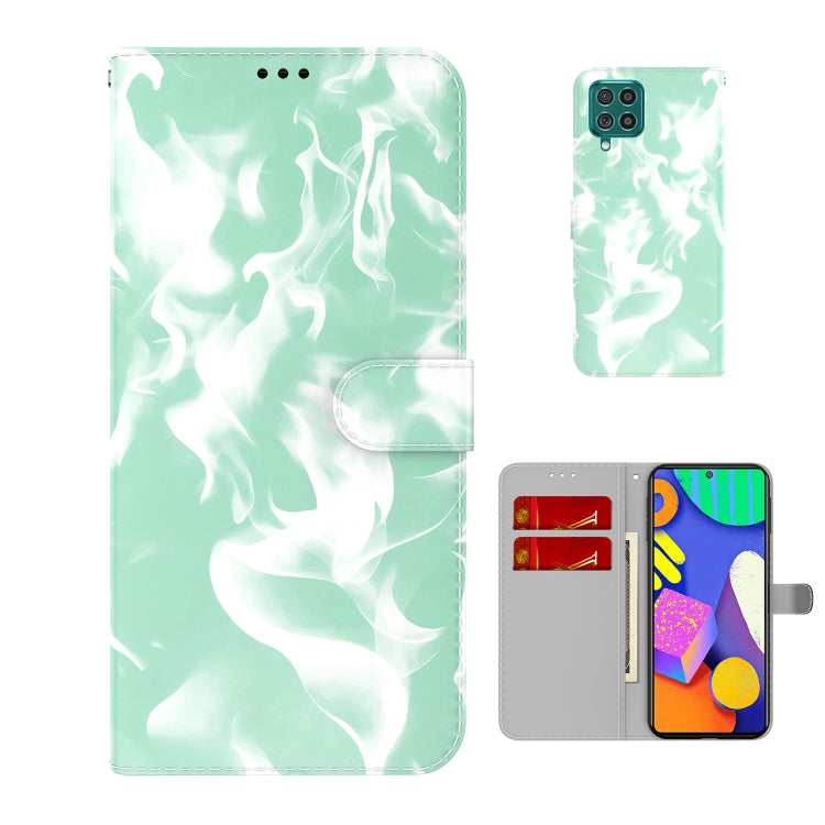 For Samsung Galaxy M62 / F62 Cloud Fog Pattern Horizontal Flip Leather Case with Holder & Card Slot & Wallet