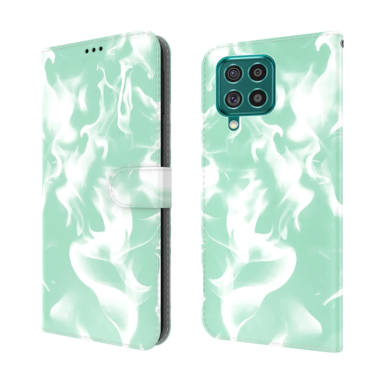 For Samsung Galaxy M62 / F62 Cloud Fog Pattern Horizontal Flip Leather Case with Holder & Card Slot & Wallet
