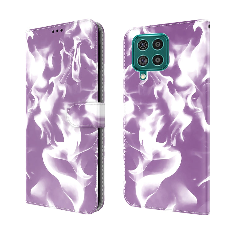 For Samsung Galaxy M62 / F62 Cloud Fog Pattern Horizontal Flip Leather Case with Holder & Card Slot & Wallet