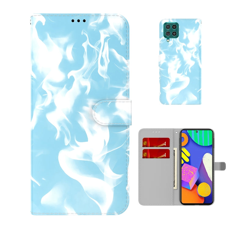 For Samsung Galaxy M62 / F62 Cloud Fog Pattern Horizontal Flip Leather Case with Holder & Card Slot & Wallet