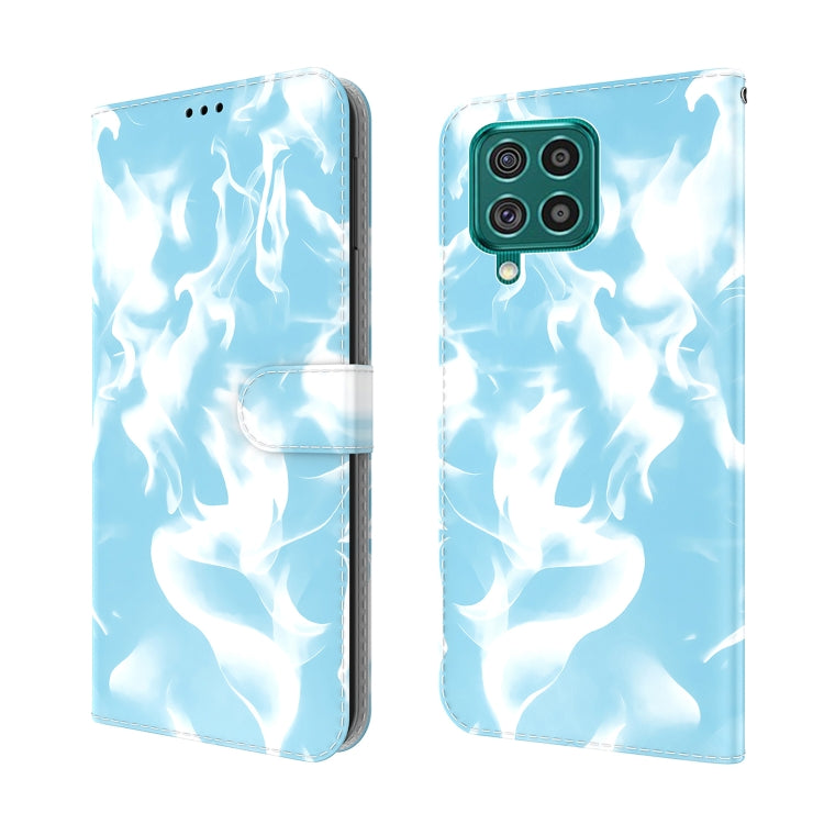 For Samsung Galaxy M62 / F62 Cloud Fog Pattern Horizontal Flip Leather Case with Holder & Card Slot & Wallet