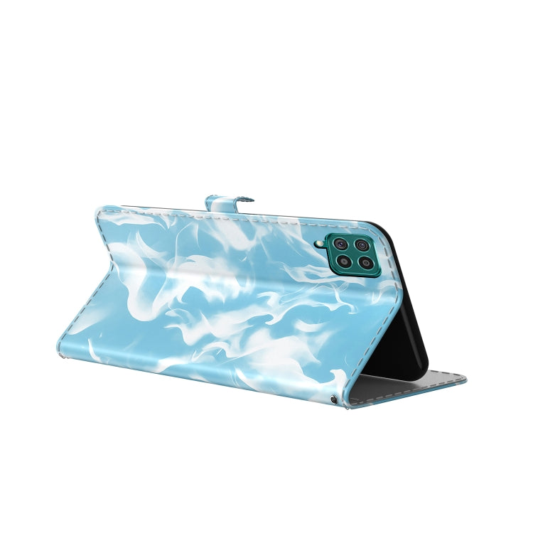 For Samsung Galaxy M62 / F62 Cloud Fog Pattern Horizontal Flip Leather Case with Holder & Card Slot & Wallet