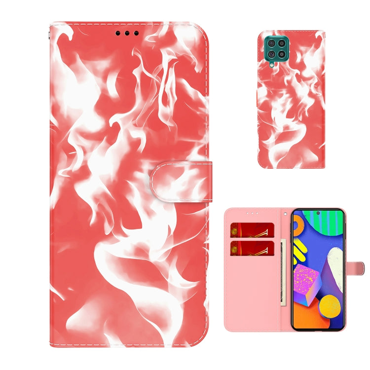 For Samsung Galaxy M62 / F62 Cloud Fog Pattern Horizontal Flip Leather Case with Holder & Card Slot & Wallet