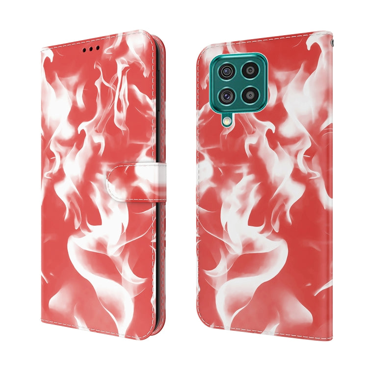 For Samsung Galaxy M62 / F62 Cloud Fog Pattern Horizontal Flip Leather Case with Holder & Card Slot & Wallet
