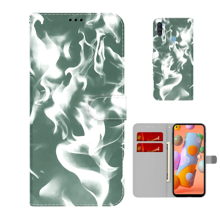 For Samsung Galaxy A11 / M11 EU Version Cloud Fog Pattern Horizontal Flip Leather Case with Holder & Card Slot & Wallet