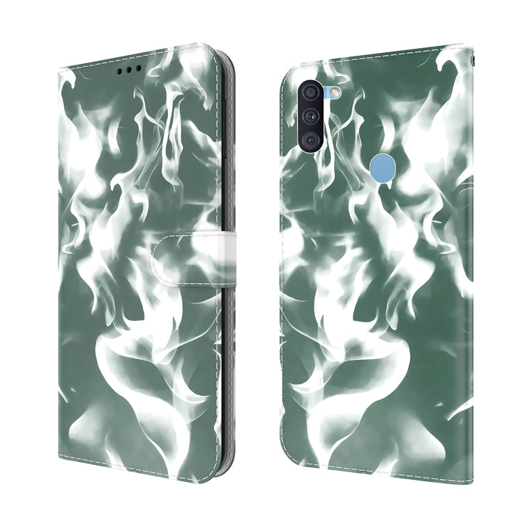 For Samsung Galaxy A11 / M11 EU Version Cloud Fog Pattern Horizontal Flip Leather Case with Holder & Card Slot & Wallet