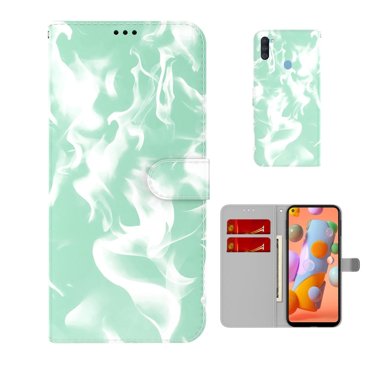 For Samsung Galaxy A11 / M11 EU Version Cloud Fog Pattern Horizontal Flip Leather Case with Holder & Card Slot & Wallet