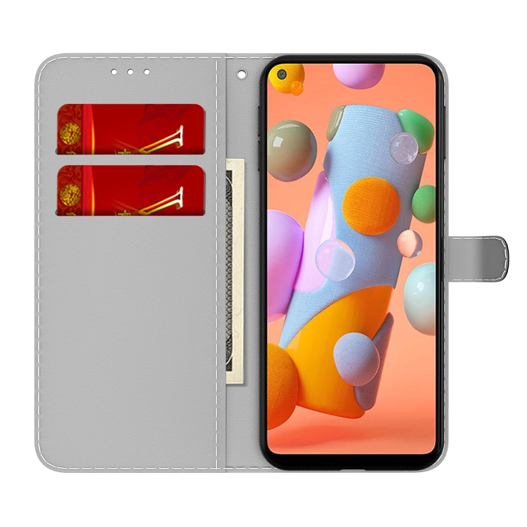 For Samsung Galaxy A11 / M11 EU Version Cloud Fog Pattern Horizontal Flip Leather Case with Holder & Card Slot & Wallet