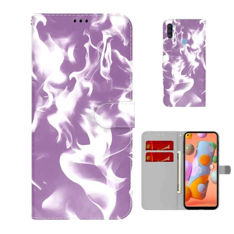 For Samsung Galaxy A11 / M11 EU Version Cloud Fog Pattern Horizontal Flip Leather Case with Holder & Card Slot & Wallet