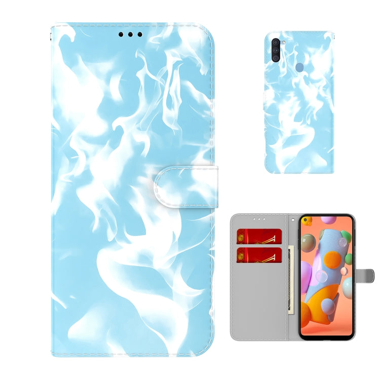 For Samsung Galaxy A11 / M11 EU Version Cloud Fog Pattern Horizontal Flip Leather Case with Holder & Card Slot & Wallet
