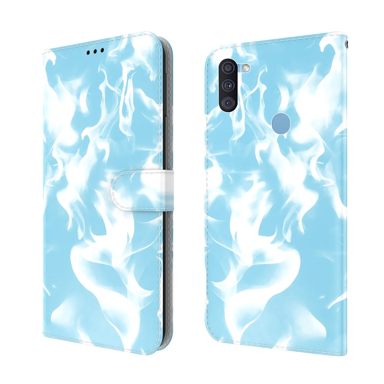 For Samsung Galaxy A11 / M11 EU Version Cloud Fog Pattern Horizontal Flip Leather Case with Holder & Card Slot & Wallet