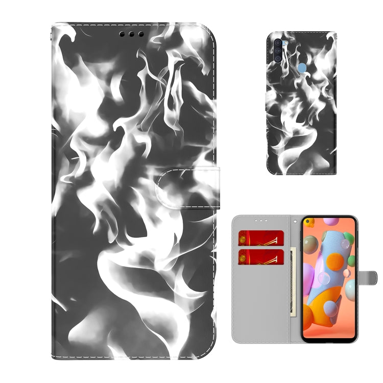 For Samsung Galaxy A11 / M11 EU Version Cloud Fog Pattern Horizontal Flip Leather Case with Holder & Card Slot & Wallet