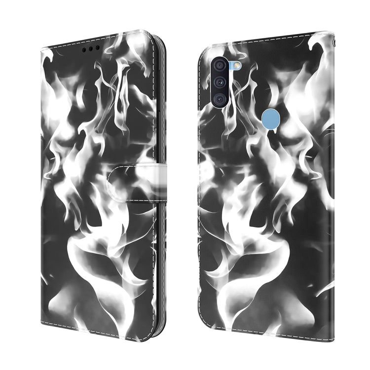 For Samsung Galaxy A11 / M11 EU Version Cloud Fog Pattern Horizontal Flip Leather Case with Holder & Card Slot & Wallet