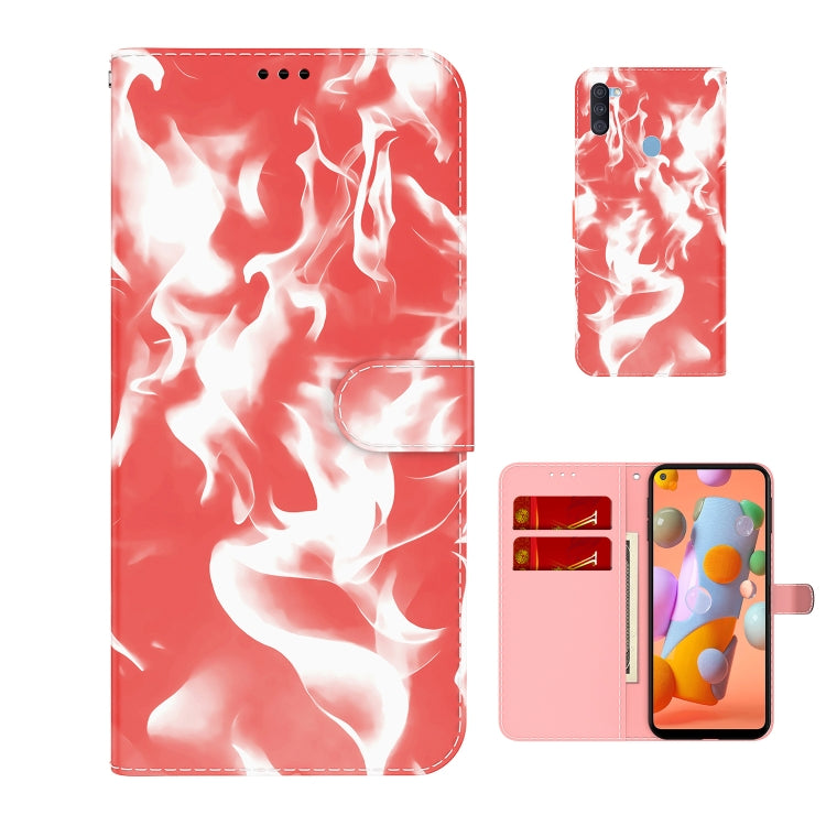 For Samsung Galaxy A11 / M11 EU Version Cloud Fog Pattern Horizontal Flip Leather Case with Holder & Card Slot & Wallet