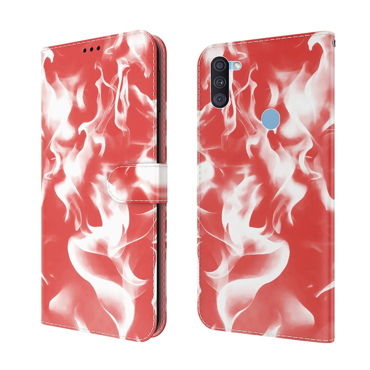 For Samsung Galaxy A11 / M11 EU Version Cloud Fog Pattern Horizontal Flip Leather Case with Holder & Card Slot & Wallet